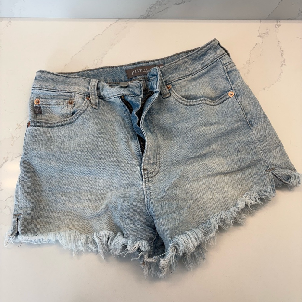 Just USA Women's Light Blue Denim Shorts